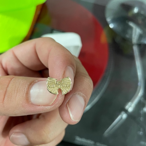 14K Wu Tang Ear rings. Wu wear. RZA. Gza. Method man. Ghost face killa. Raekwon - Picture 5 of 7